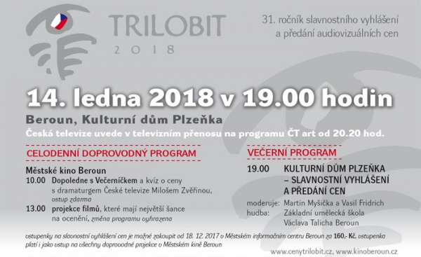 Audiovizuální ceny TRILOBIT 2018 spějí do finále